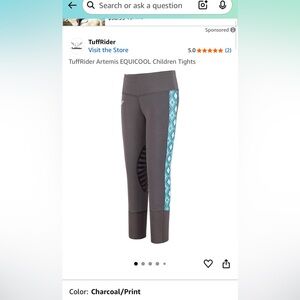 Tuff rider Artemis Kids Riding Pants size XS